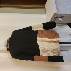 Colorblock fall sweater 1x